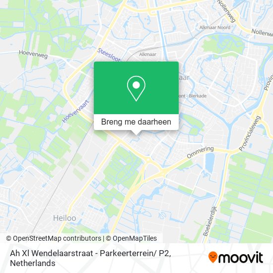 Ah Xl Wendelaarstraat - Parkeerterrein/ P2 kaart