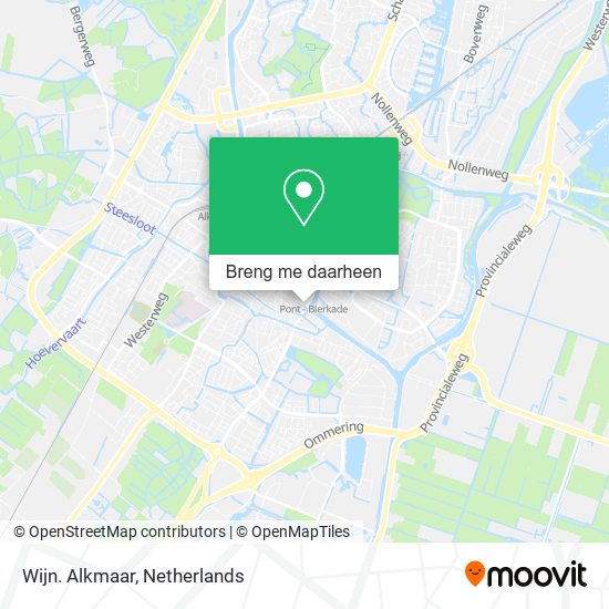 Wijn. Alkmaar kaart