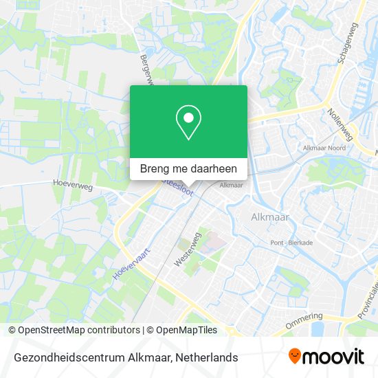 Gezondheidscentrum Alkmaar kaart