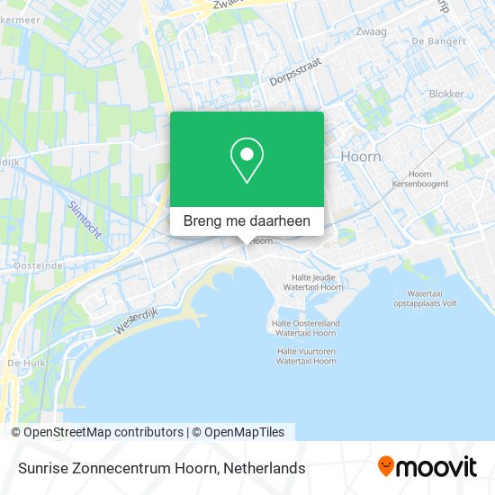 Sunrise Zonnecentrum Hoorn kaart