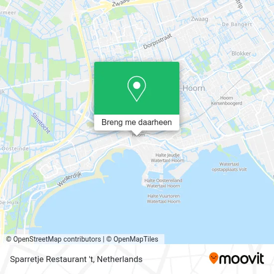 Sparretje Restaurant 't kaart
