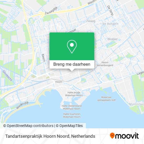Tandartsenpraktijk Hoorn Noord kaart