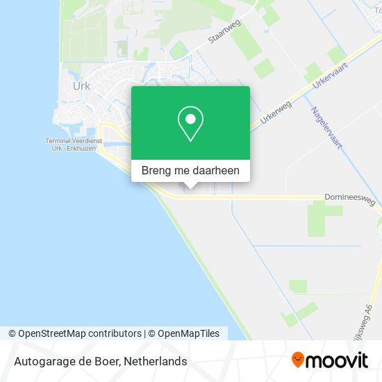 Autogarage de Boer kaart