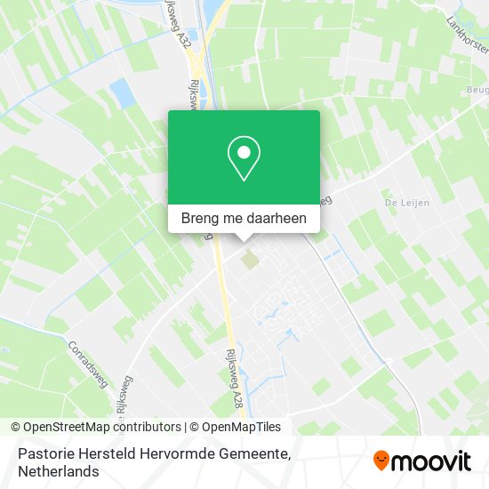 Pastorie Hersteld Hervormde Gemeente kaart