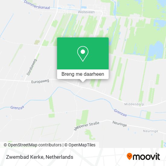 Zwembad Kerke kaart