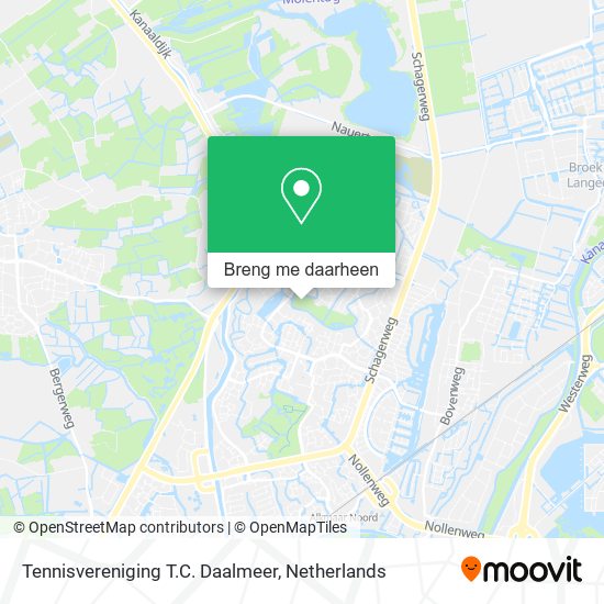 Tennisvereniging T.C. Daalmeer kaart