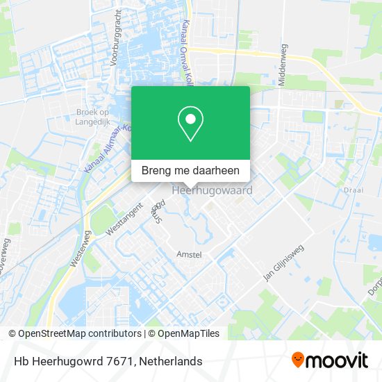 Hb Heerhugowrd 7671 kaart