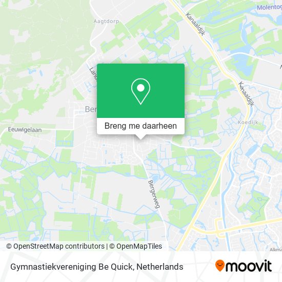 Gymnastiekvereniging Be Quick kaart