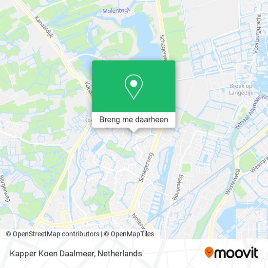 Kapper Koen Daalmeer kaart