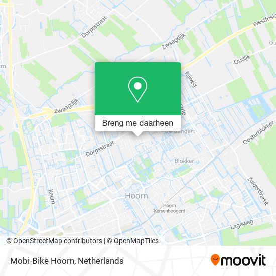 Mobi-Bike Hoorn kaart