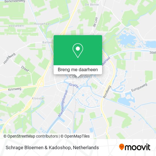 Schrage Bloemen & Kadoshop kaart