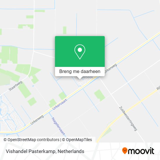 Vishandel Pasterkamp kaart