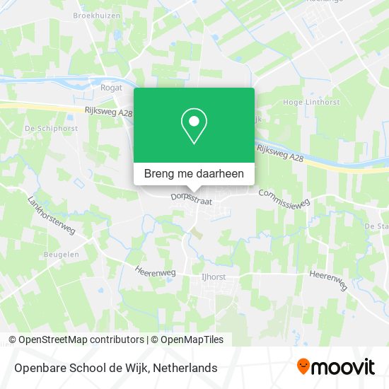 Openbare School de Wijk kaart