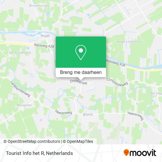 Tourist Info het R kaart