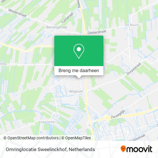 Omringlocatie Sweelinckhof kaart