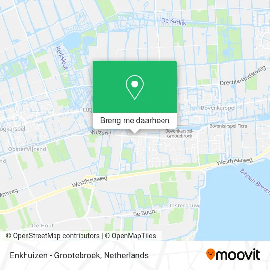 Enkhuizen - Grootebroek kaart