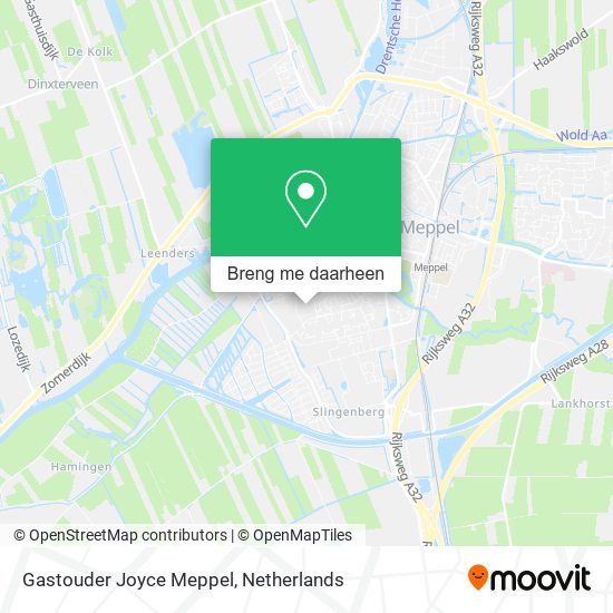Gastouder Joyce Meppel kaart