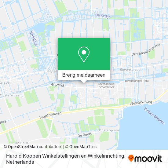 Harold Koopen Winkelstellingen en Winkelinrichting kaart