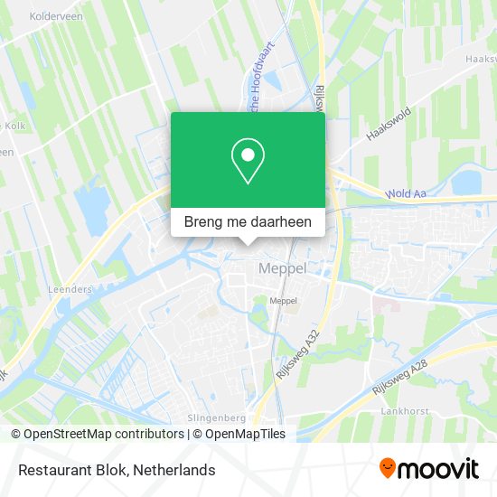 Restaurant Blok kaart