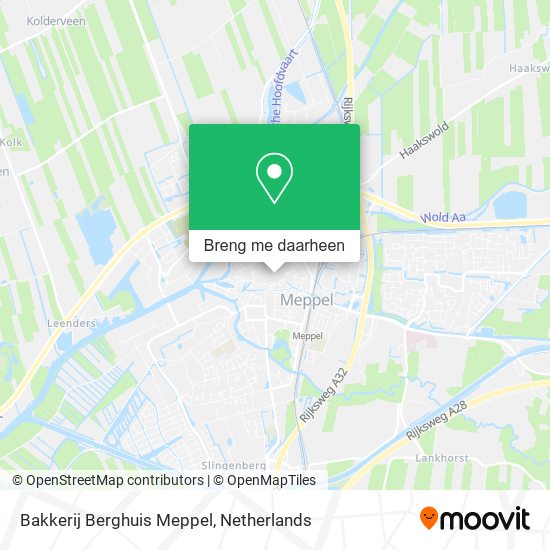 Bakkerij Berghuis Meppel kaart