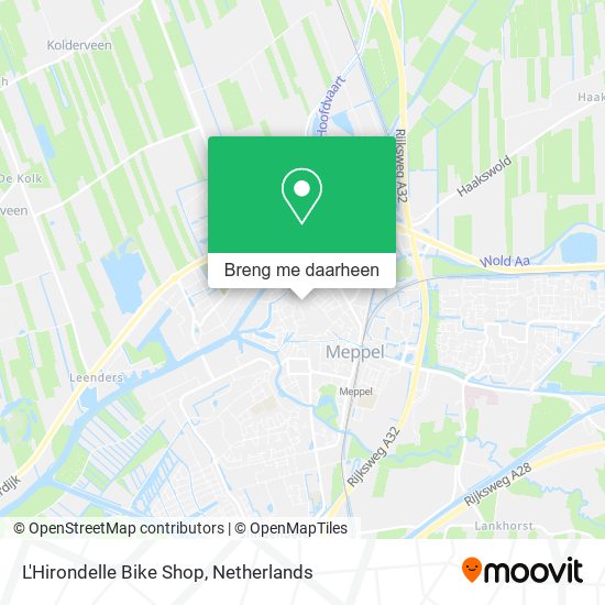 L'Hirondelle Bike Shop kaart