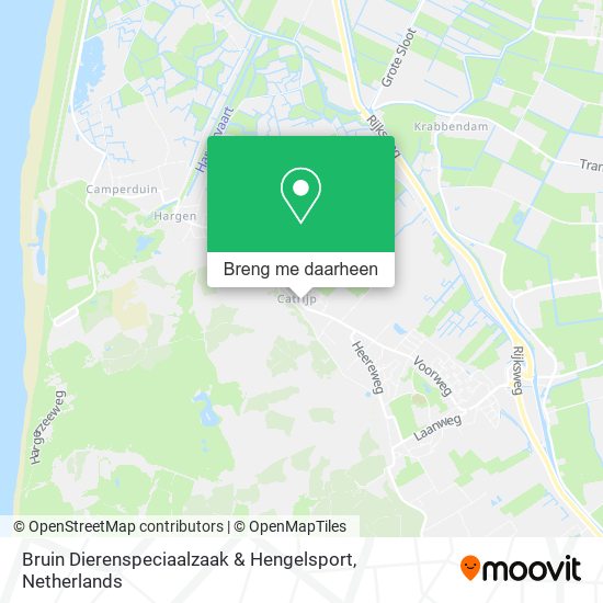 Bruin Dierenspeciaalzaak & Hengelsport kaart