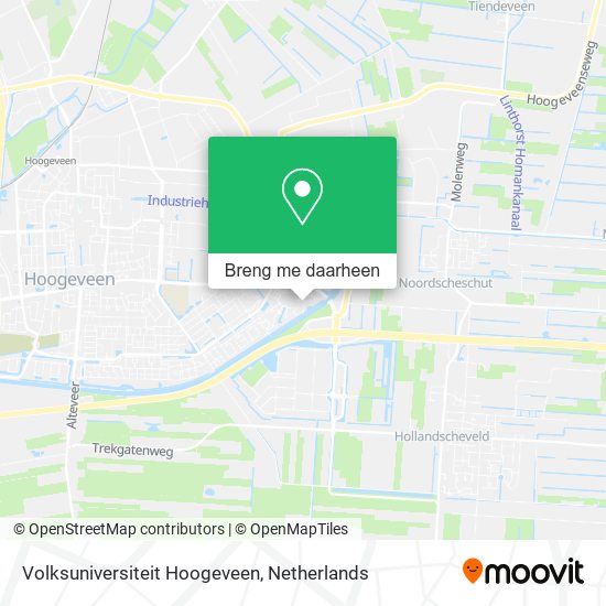 Volksuniversiteit Hoogeveen kaart