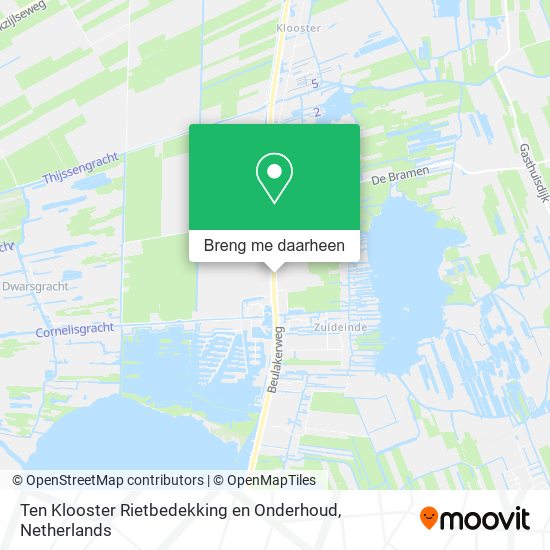 Ten Klooster Rietbedekking en Onderhoud kaart
