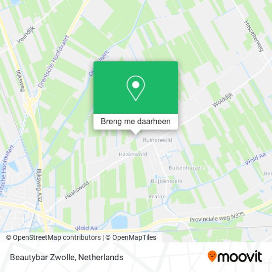 Beautybar Zwolle kaart