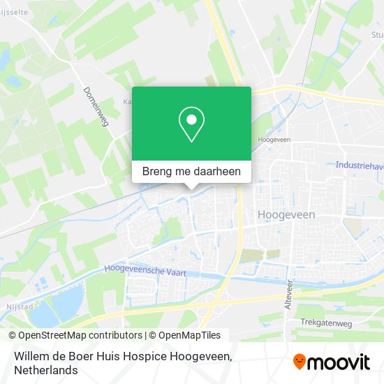 Willem de Boer Huis Hospice Hoogeveen kaart