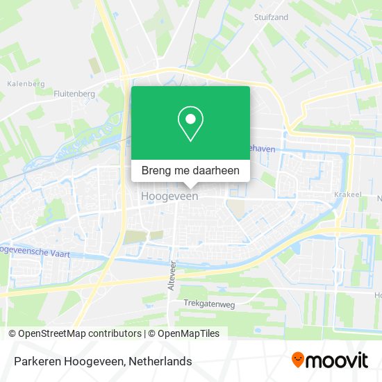 Parkeren Hoogeveen kaart