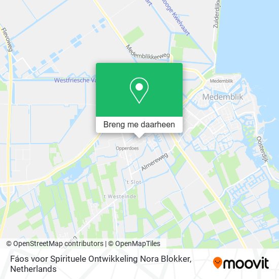 Fáos voor Spirituele Ontwikkeling Nora Blokker kaart