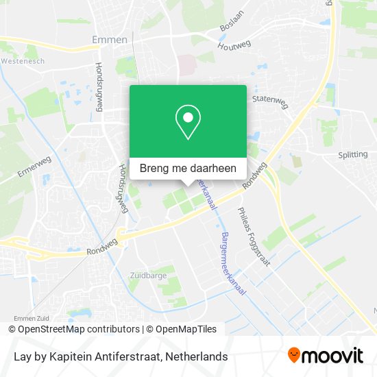 Lay by Kapitein Antiferstraat kaart