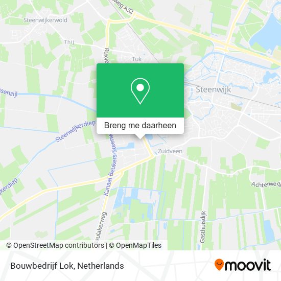 Bouwbedrijf Lok kaart