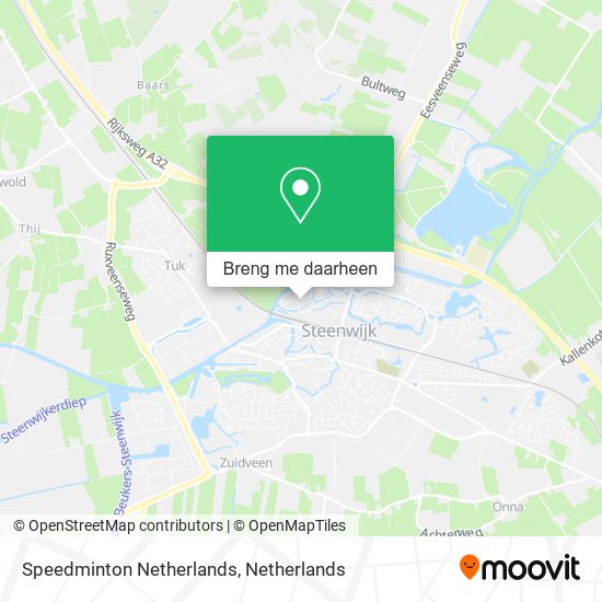 Speedminton Netherlands kaart