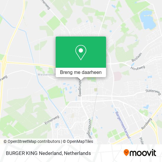 BURGER KING Nederland kaart