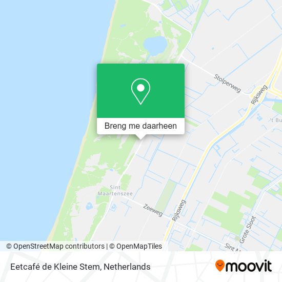 Eetcafé de Kleine Stem kaart