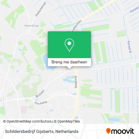 Schildersbedrijf Gijsberts kaart