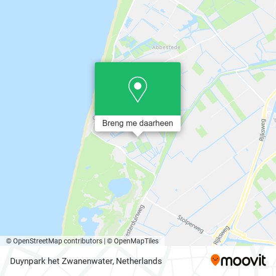 Duynpark het Zwanenwater kaart