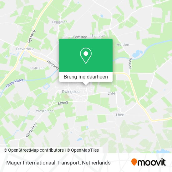 Mager Internationaal Transport kaart