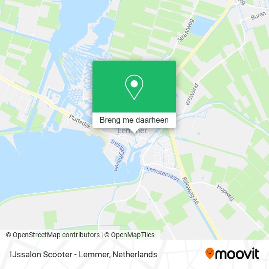 IJssalon Scooter - Lemmer kaart
