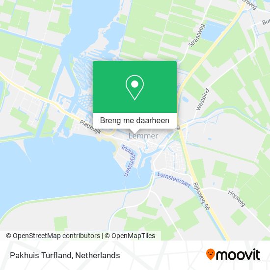 Pakhuis Turfland kaart