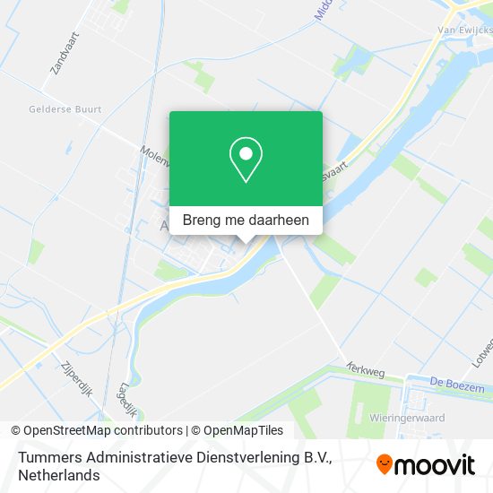 Tummers Administratieve Dienstverlening B.V. kaart