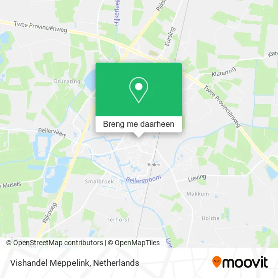 Vishandel Meppelink kaart