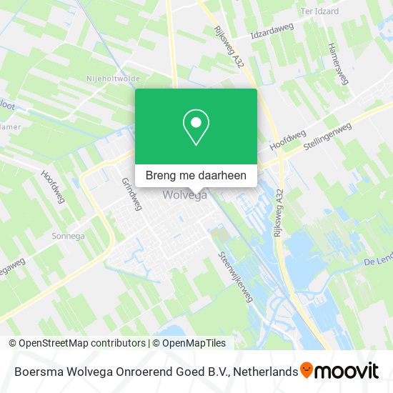 Boersma Wolvega Onroerend Goed B.V. kaart