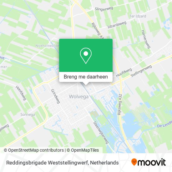 Reddingsbrigade Weststellingwerf kaart