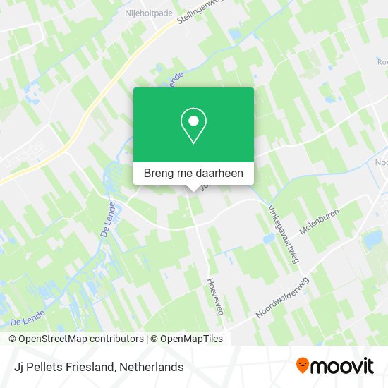 Jj Pellets Friesland kaart