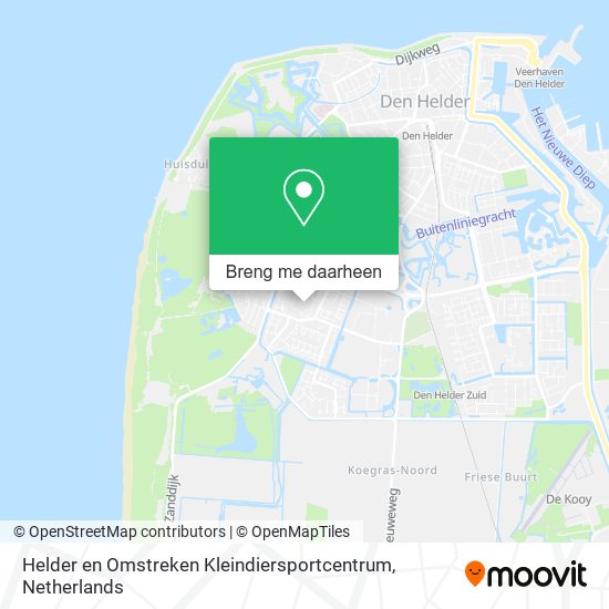 Helder en Omstreken Kleindiersportcentrum kaart