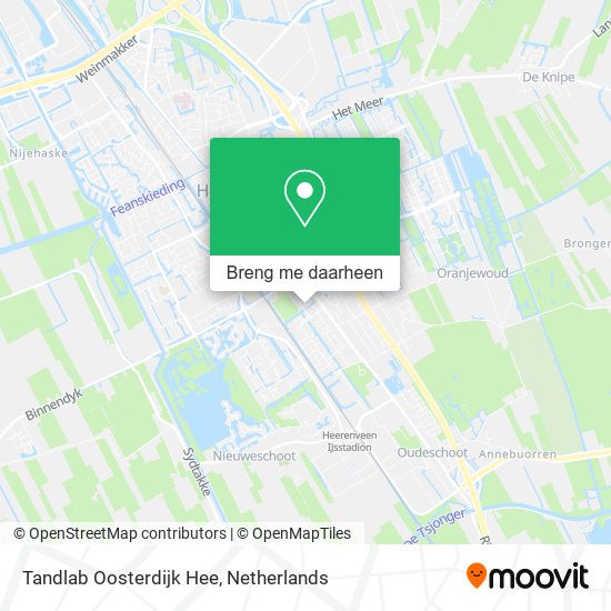 Tandlab Oosterdijk Hee kaart