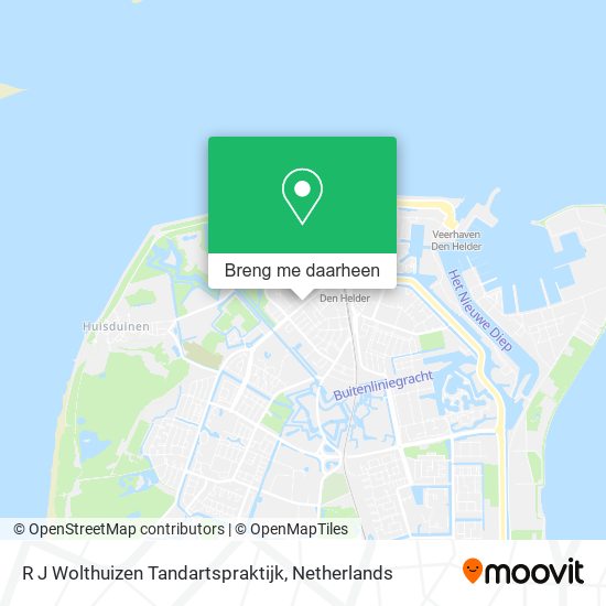 R J Wolthuizen Tandartspraktijk kaart